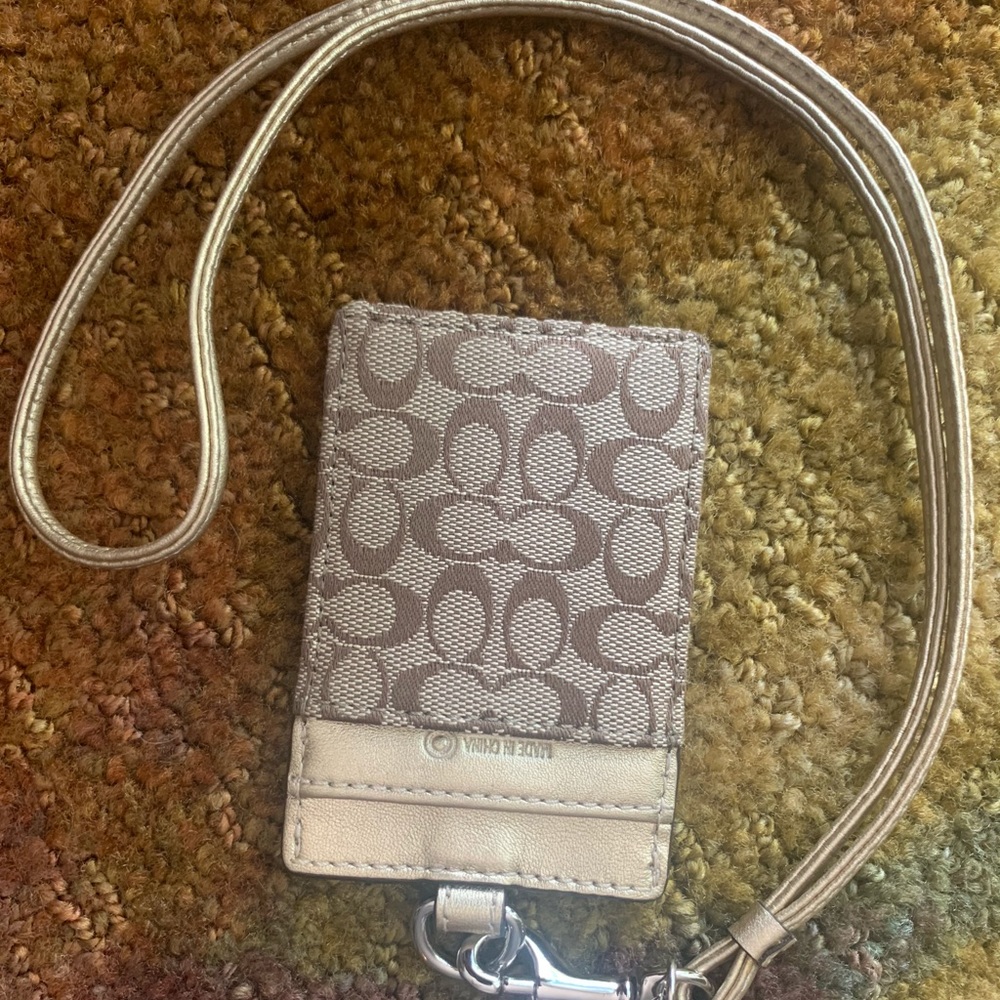 Coach ID lanyard